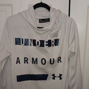 Under Armour White Sweatshirt with Black Details